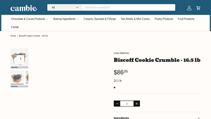Cambie - Biscoff Cookie Crumble