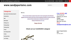 C & J Sports Inc. - Wholesale Fishing Tackle & Supplies