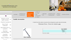 Candles Wholesale - Wick Trimmer & Candle Holders