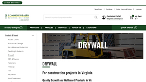 Commonwealth Building Materials - Drywall Products