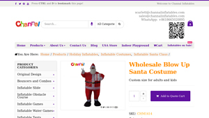 Channal - Inflatable Santa Costume