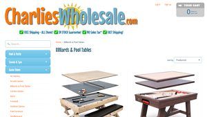 Charlie's Wholesale - Billiards & Pool Tables