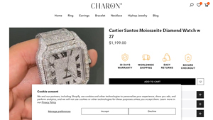 Cartier - Santos Moissanite Diamond Watch