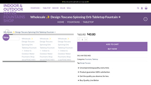 Design Toscano - Spinning Orb Tabletop Fountain