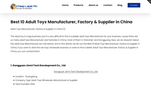 Dongguan Jinmi Tech Development Co., Ltd - Dildos, Vibrators, Anal Toys  
Odeco Ltd - Sex Toys  
Shenzhen