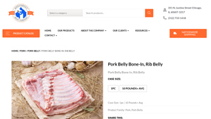 Chicago Wholesale Meats - Bone-In Pork Belly