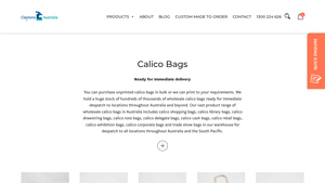 Claytons - Bulk Calico Bags
