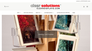 Clear Solutions - Birch Plywood Greeting Card Displays