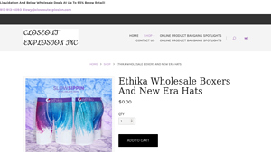 Closeout Explosion - Ethika Boxers & New Era Hats