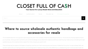 Closet Full of Cash - Pre-Owned Luxury Goods