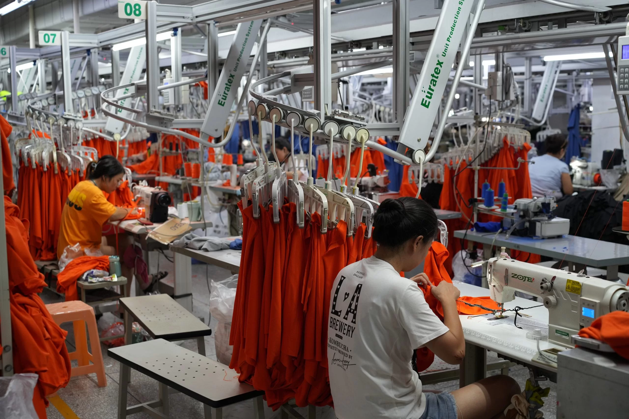 A stock image illustrating clothing manufacturers in china concepts