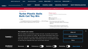 Coastal - Turbo® Bulk Cat Toy Bin