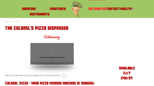 Colonel Pizza - Pizza Dispenser