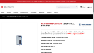 Complete Electronics - RS20-0800M2M2SDAUHH Unmanaged 8-Port Fast Ethernet Switch