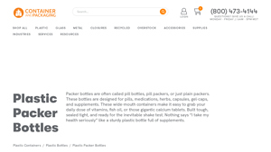 Container and Packaging - Plastic Packer Bottles