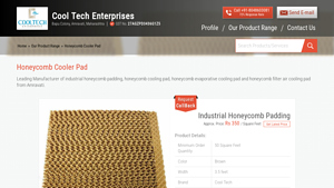 CoolTech Enterprises - Honeycomb Cooler Pad