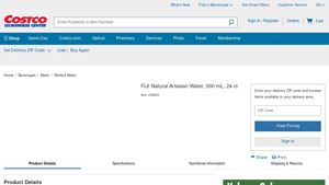 FIJI - Natural Artesian Water 500 mL 24 ct