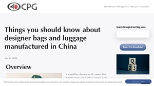 CPG Sourcing - Designer Bags and Luggage