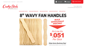Crafty Sticks - Wood Craft Sticks