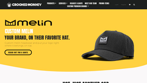 Crooked Monkey - Custom Melin Hats