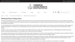 Commercial Seating Products - Wholesale Resin Folding Chairs
