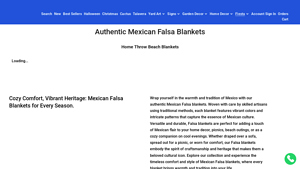 Cuevas Imports - Authentic Mexican Falsa Blankets
