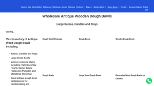 Cuevas Imports - Antique Wooden Dough Bowls