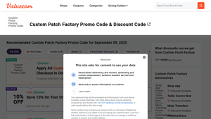 Custom Patch Factory - Promo Codes & Discounts