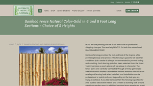 Decorate with Bamboo - Bamboo Fence Natural Color