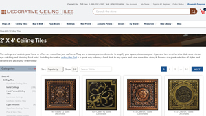 Decorative Ceiling Tiles - 2x4 Ceiling Panels