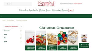 Decorators Warehouse - Unique Christmas Ornaments