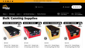 Denali Canning - Bulk Canning Lids and Mason Jars