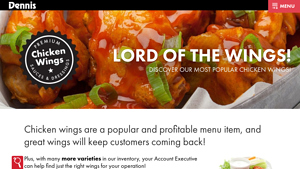 Dennis Food Service - Wholesale Chicken Wings & Sauces