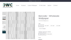 Detroit Wallpaper Co. - Barcode Wallpaper