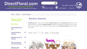 Direct Floral - Wholesale Bamboo Baskets