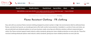 Direct Textile Store - Flame Resistant Clothing