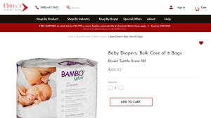 Direct Textile Store - Baby Diapers Bulk Case