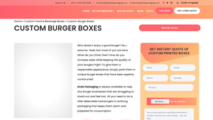 Dodo Packaging - Custom Burger Boxes