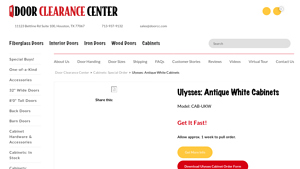 Ulysses - Antique White Cabinets