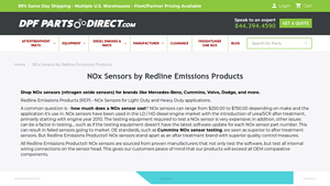 Redline Emissions Products - NOx Sensor Collection