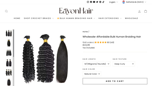 Eayon Hair - Wholesale Bulk Human Braiding Hair