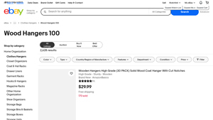 eBay - Wood Hangers
