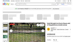 Handmade - Solid Wrought Iron Fence Panels