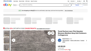 Trend Factory - Lace Trim Sweater