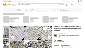 Mix Lot Stainless Steel Rings - Wholesale Fashion Jewelry