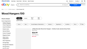 eBay - 100pcs Heavy Duty Clothes Hangers