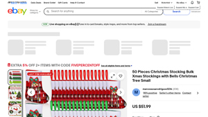 Marcossosarodriguez1234 - 50 Pieces Christmas Stocking Bulk