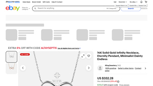 AltayJew - 14K Solid Gold Infinity Necklace