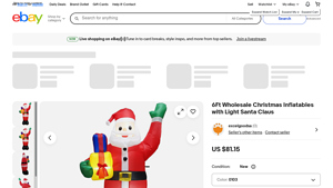 6Ft Wholesale Christmas Inflatables - Santa Claus