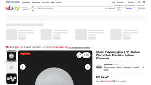 gosensball - 50mm Polypropylene Hollow Plastic Balls